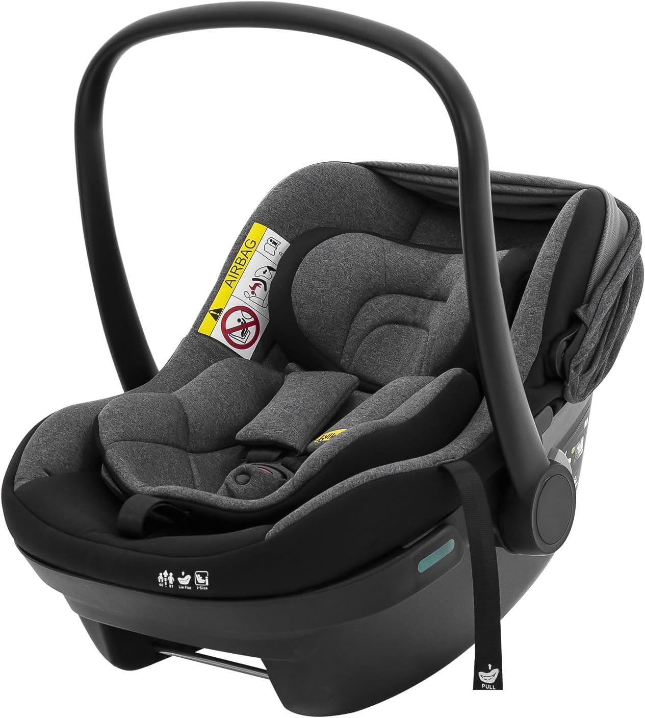 Jovikids Silla Coche Bebé ECE R129, Protección contra Impactos Laterales, Reposacabezas Ajustable, Silla de Coche Viajes para Recién Nacidos Grupo 0/0+, de 40 a 87 cm, 0-18 Meses (Negro)