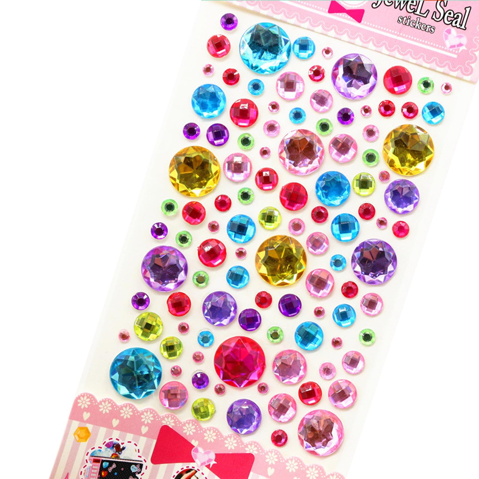 Limtula Sticker Jewels Rhinestones for, Selfs Adhesive Stick on Gemstones for Face Scrapbooks Supplies for