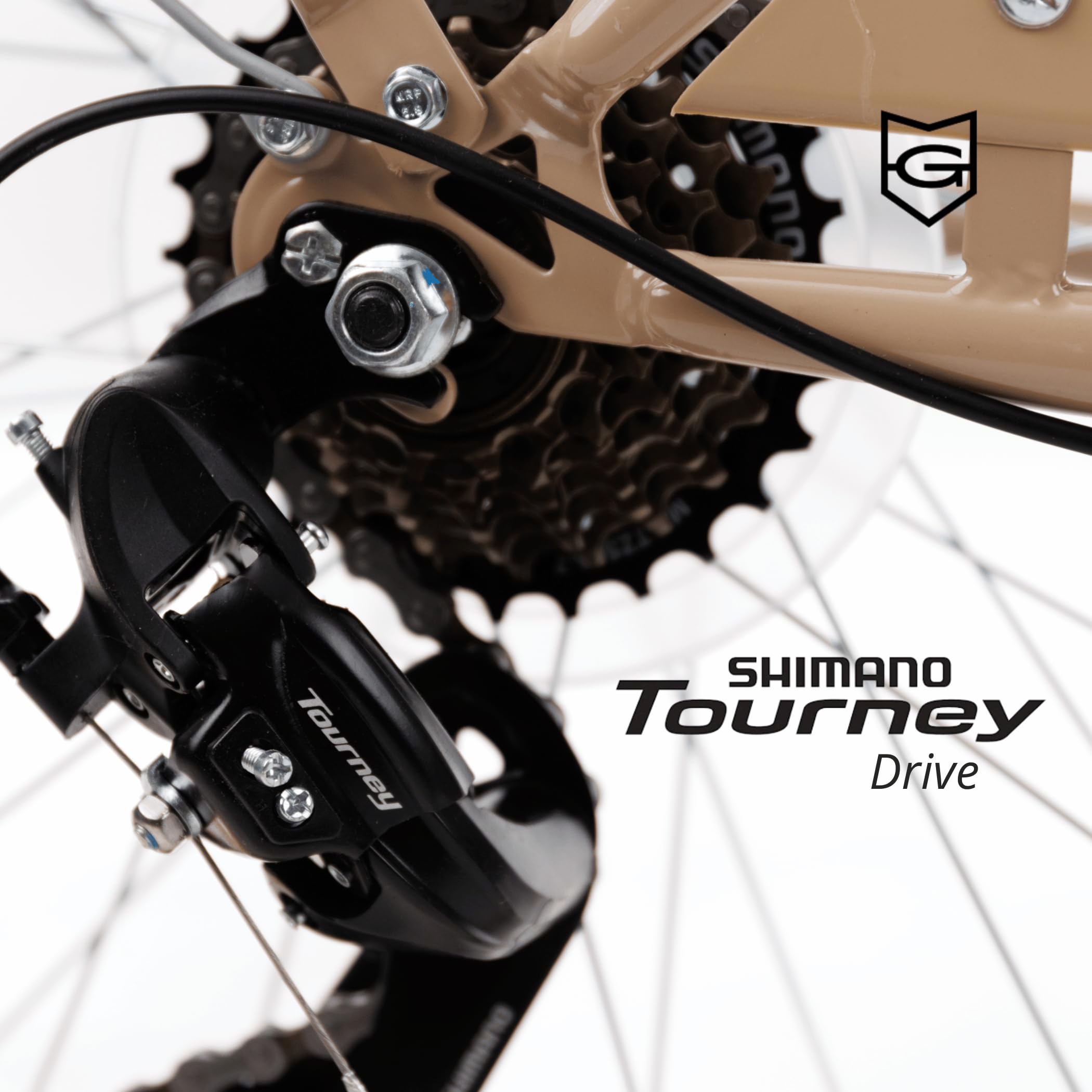 Goetze Mood 28 Zoll Damen Citybike, Aluminium Tiefeinsteiger 18 Zoll, Shimano Tourney 7-Gang Schaltung, LED-Beleuchtung, Rattankorb, Gepäckträger, Komfortsattel