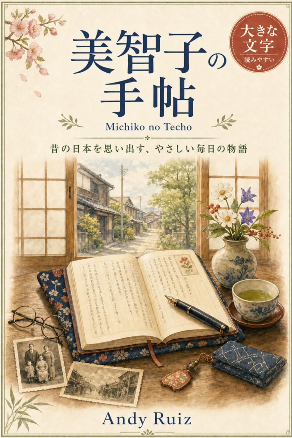 美智子の手帖: 谷中の小さな台所で綴る26の物語 | 大活字版 シニアのための回想エッセイ集 | ご両親・祖父母への贈り物 (あの日のニュース)
