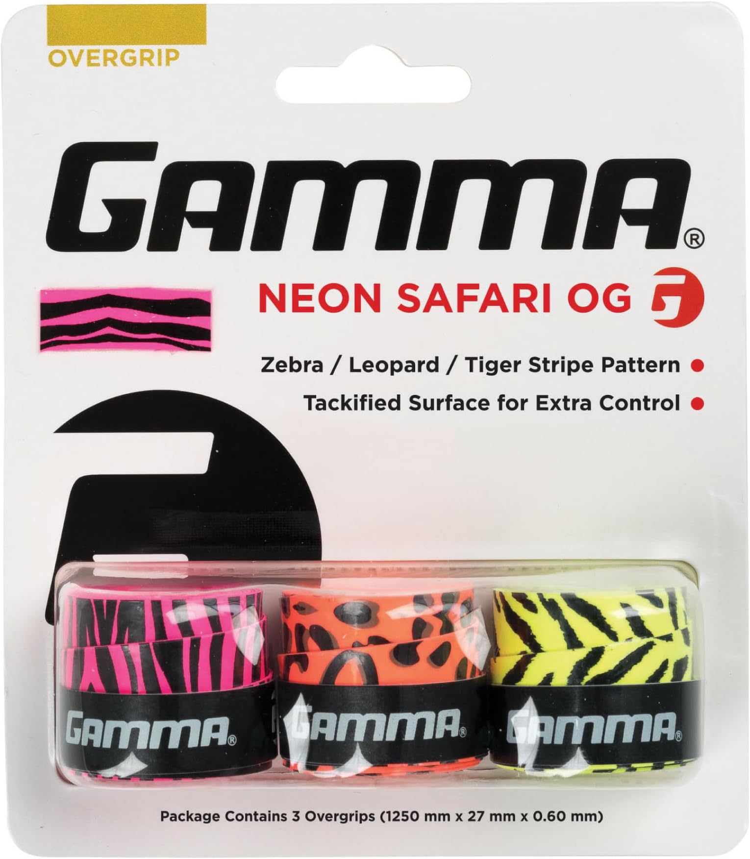 Sports Neon Tennis Overgrips - High Performance and Moisture Wicking, Also for Pickleball, Padel, Racquet Sports OG – Dri, Safari, or Tac
