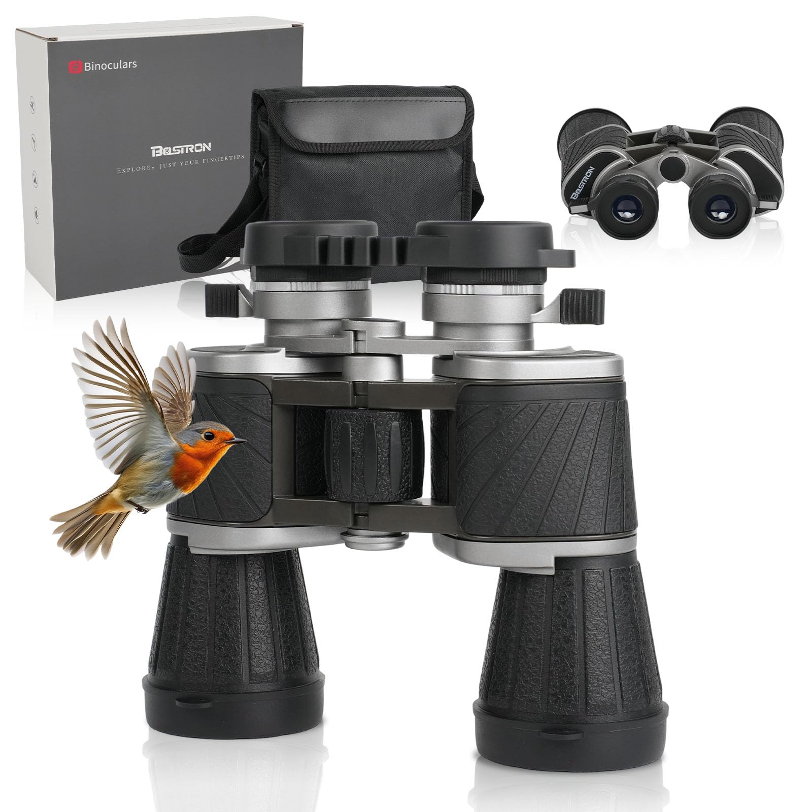 7 x 50 Jumelles Adultes pour Observation des Oiseaux | Jumelles Portables Haute avec Sac de Transport - Système Optique HD pour Concerts, Chasse et Jeux de Sport