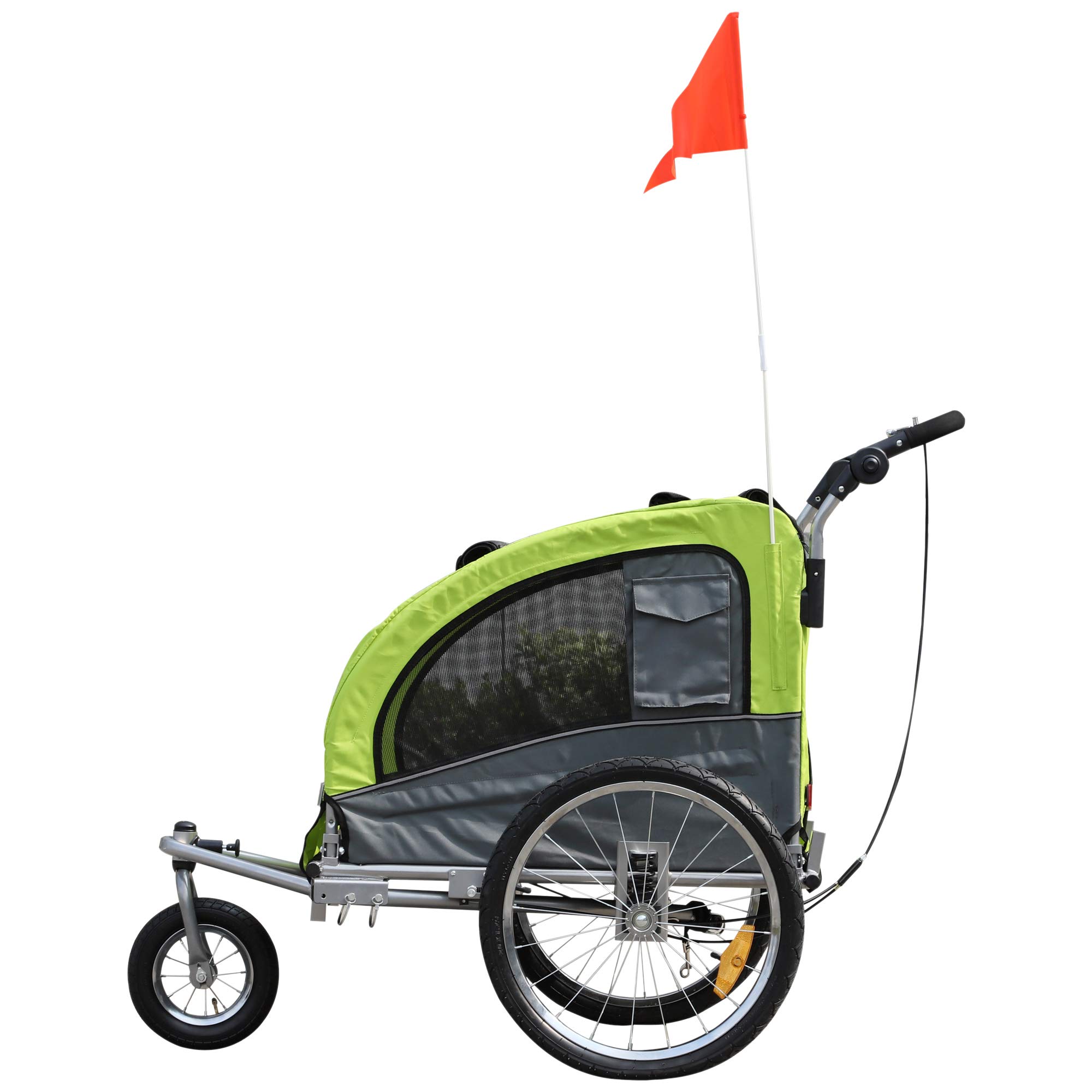 PawHut Dog Bike Trailer Pet Stroller Cart Carrier for Bicycle 360
