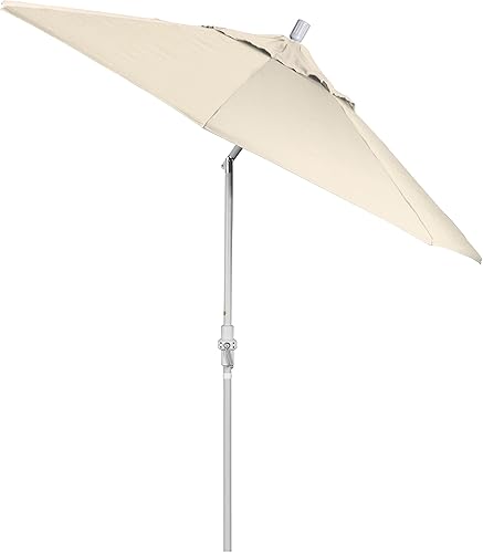 Miniatura 9 de California Umbrella GSCU908170-F95 - Sombrilla de patio de la serie Golden State, grisblanco