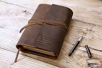 Amazon | ハンドメイド 三つ折り ビンテージレザー 聖書カバーケース