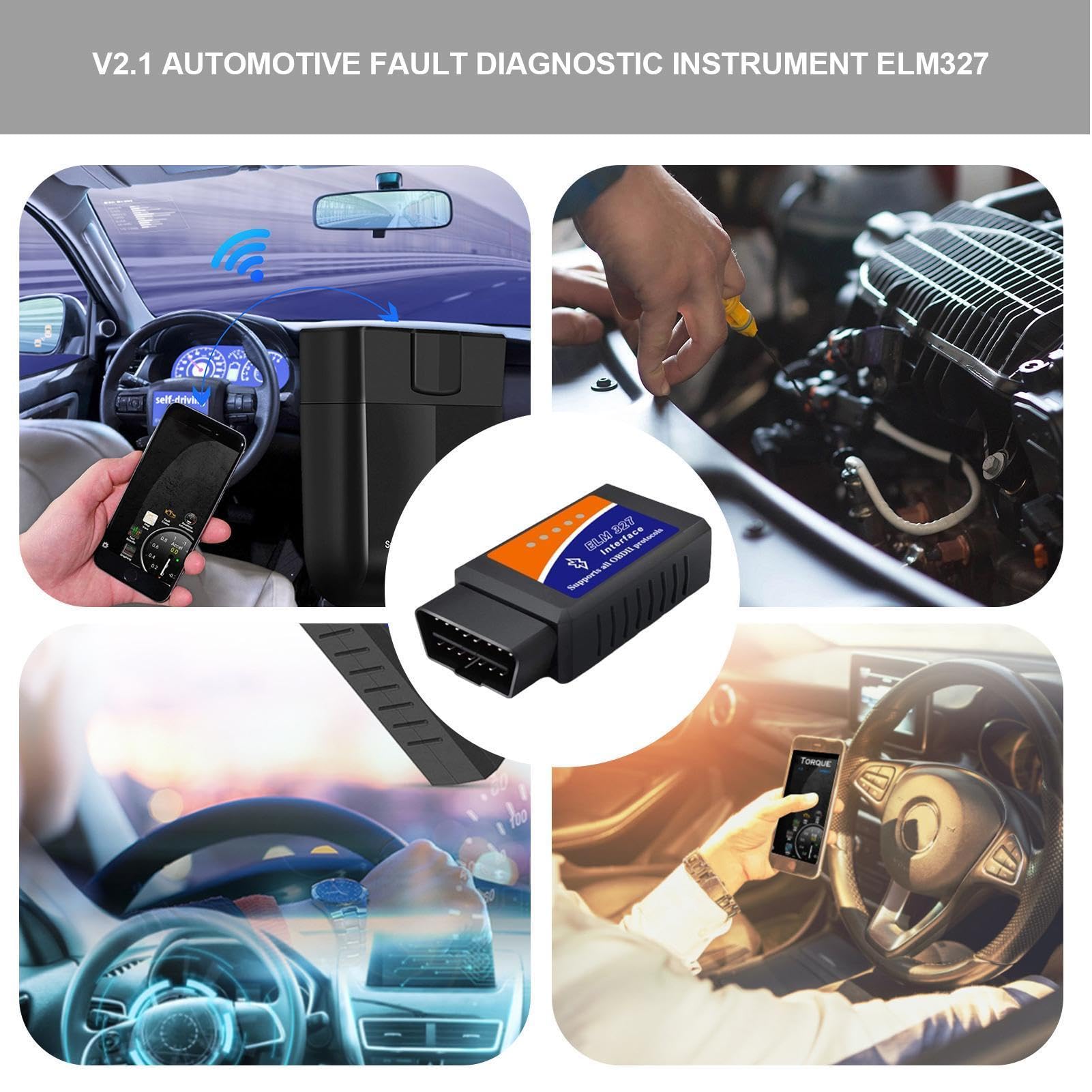 Herramienta profesional de diagnóstico de coche de 12 V, lector de código automotriz, herramienta de escaneo de luz de motor de alta precisión para reparación de vehículos, escáner automático