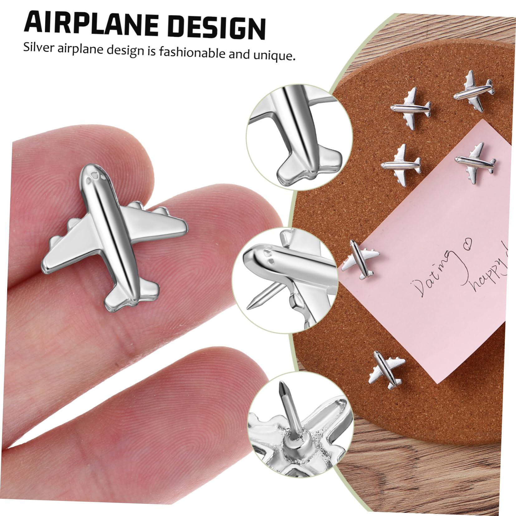 HOMSFOU 5 Sätze Metall Flugzeug Pinnnadeln Für Korktafel Dekorative Stecknadeln Für Karten Und Nadel Robust Stück * 5