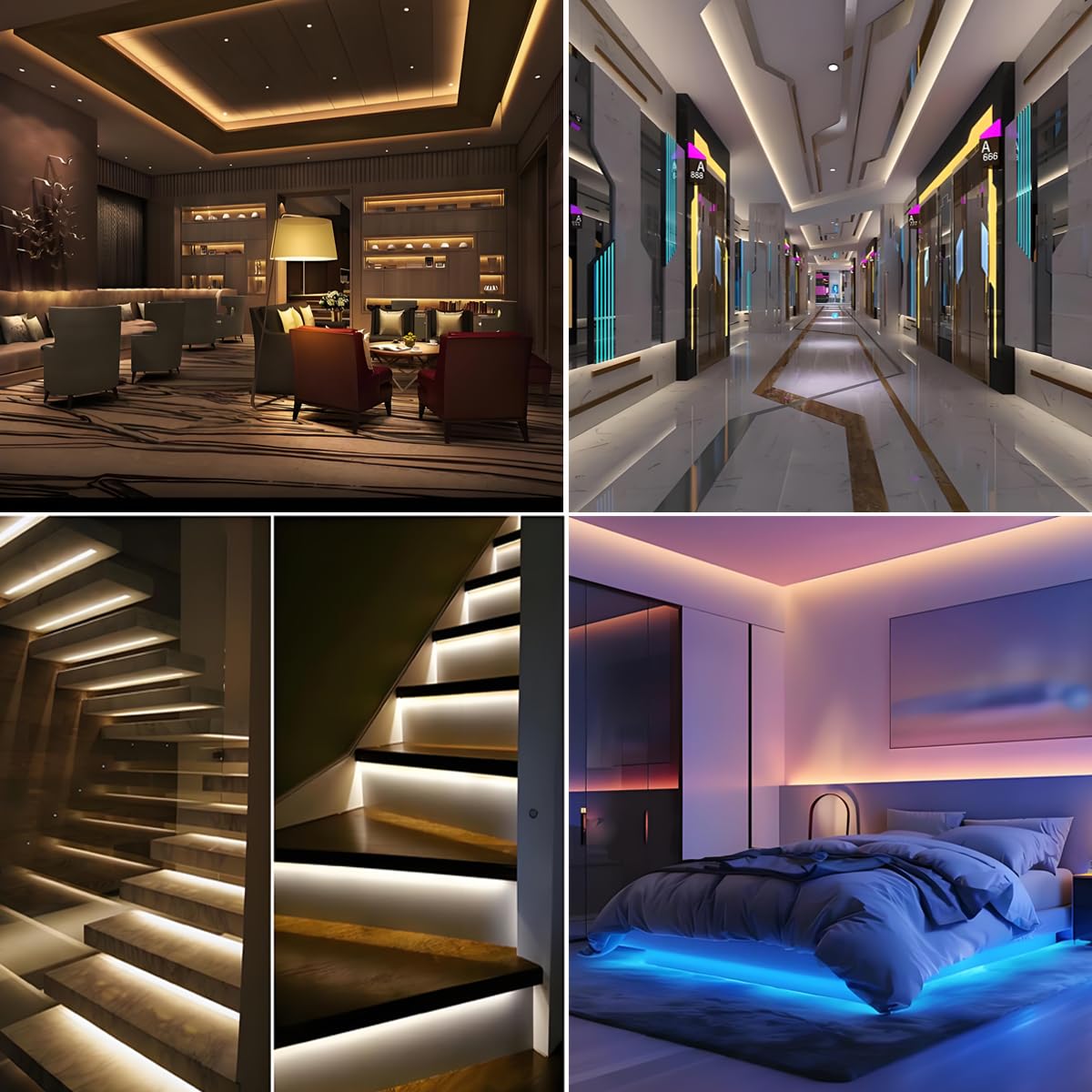 LED Kanal Schwarz, 6X1M Stripe Profil V Form Aluminium Profil für 10mm LED Streifen, Stripes Kanäle Leiste Aluprofil Eckprofil Strip Diffusor mit Milchig Weißer Abdeckung und 45 Grad Eckverbindern