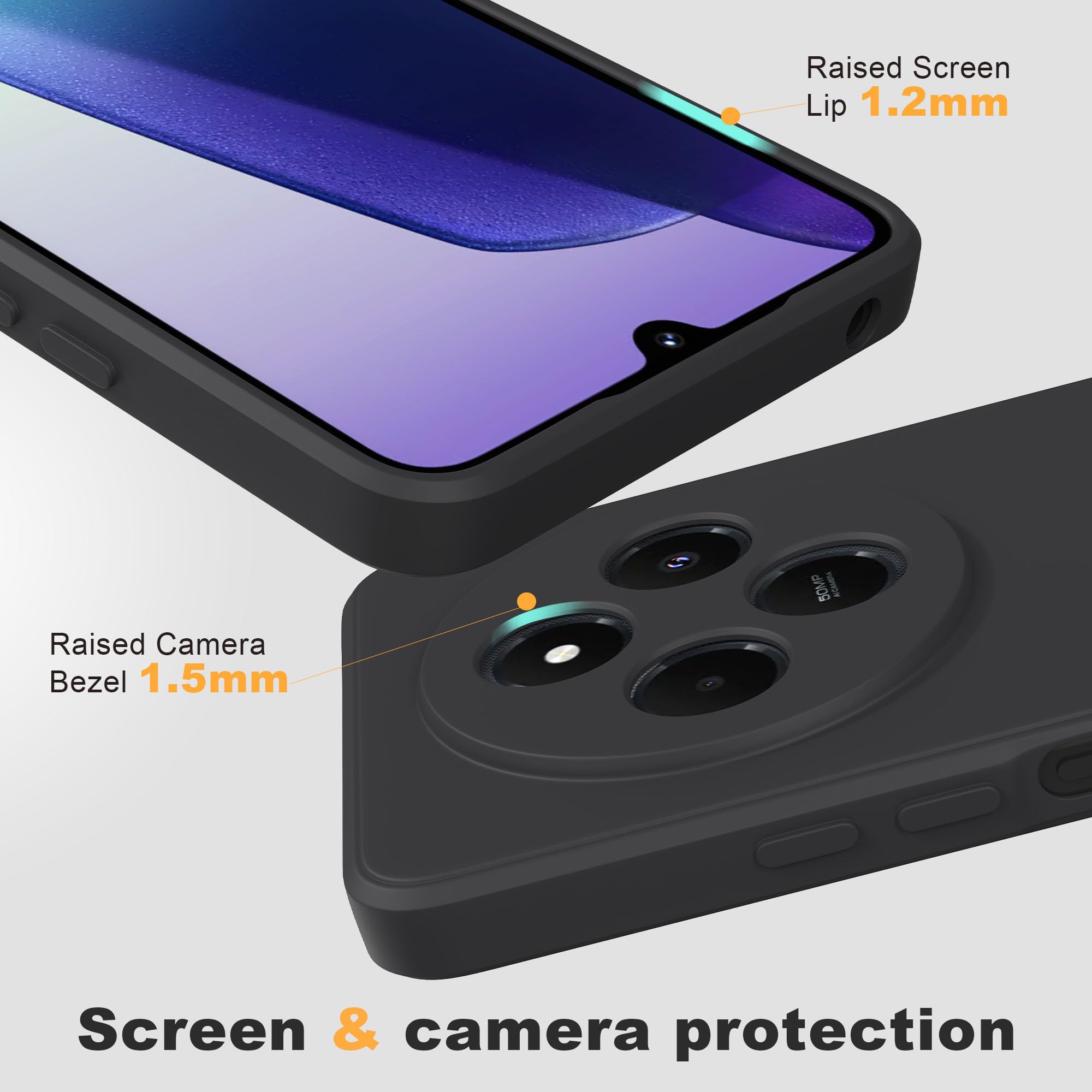 HTDELEC Cover per Xiaomi Redmi 14C 4G / Redmi A4 5G + Pellicola Vetro