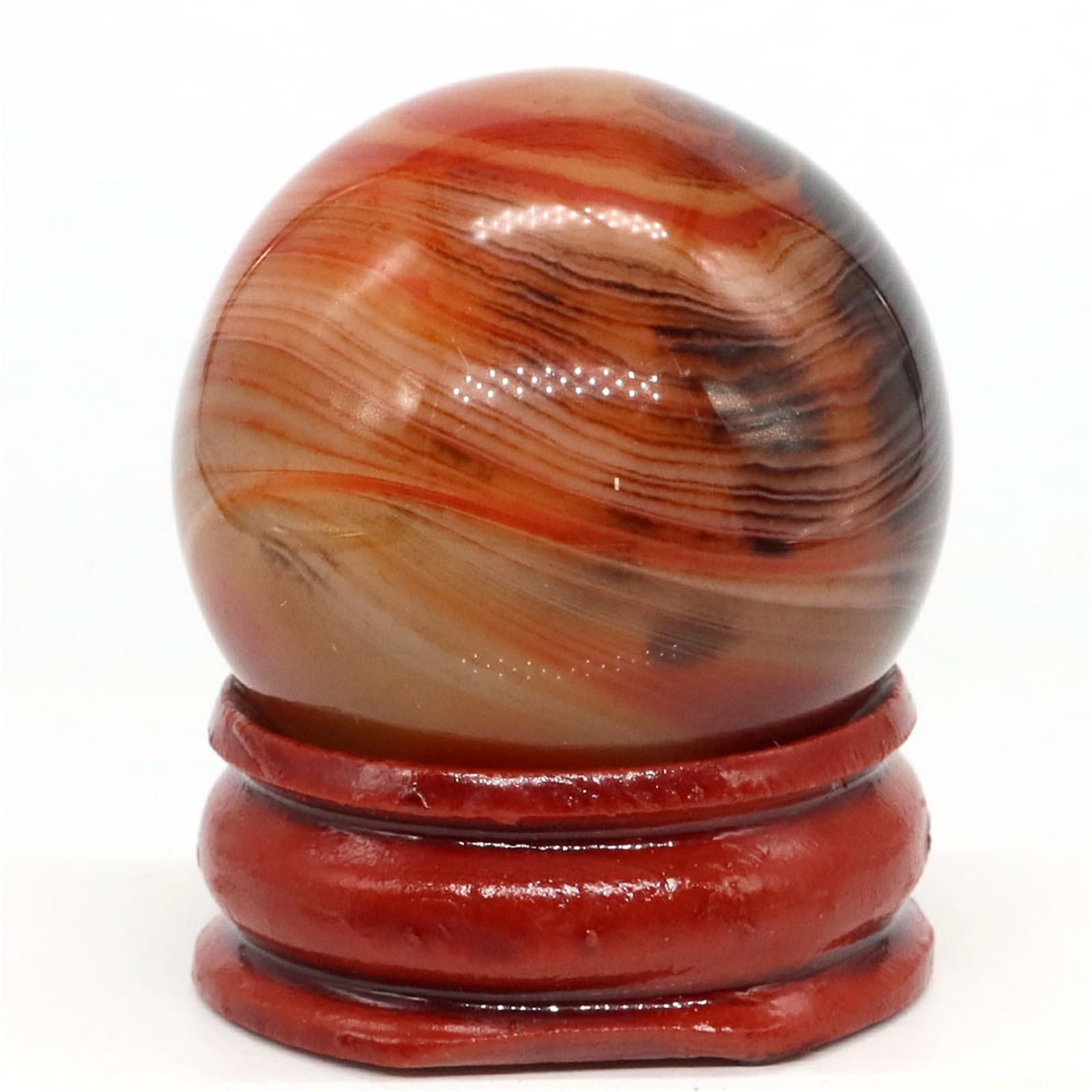 BAYNOPURIN Crystal Sphere 30mm Stone Crystal Sphere Mineral Collection Household Display Globe