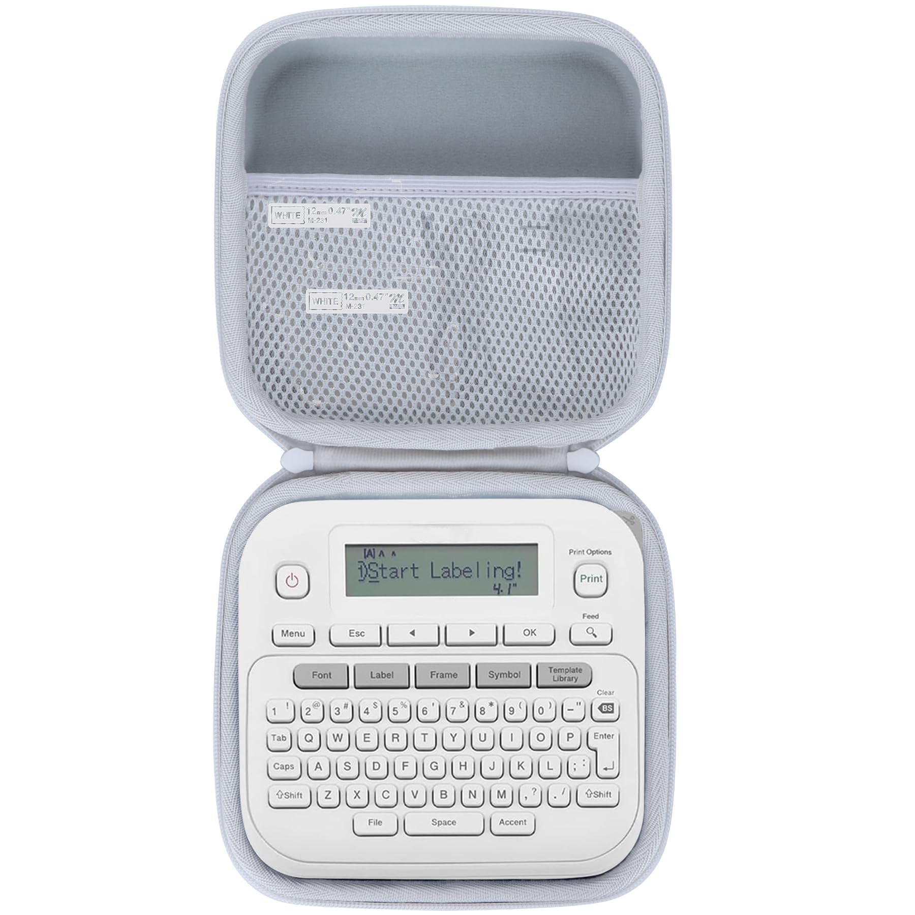 Peyyargo Storage Case Compatible with Brother P-Touch PTD220 / PTD210 Home Office Everyday Easy-to-Use Label Maker and Label Tapes