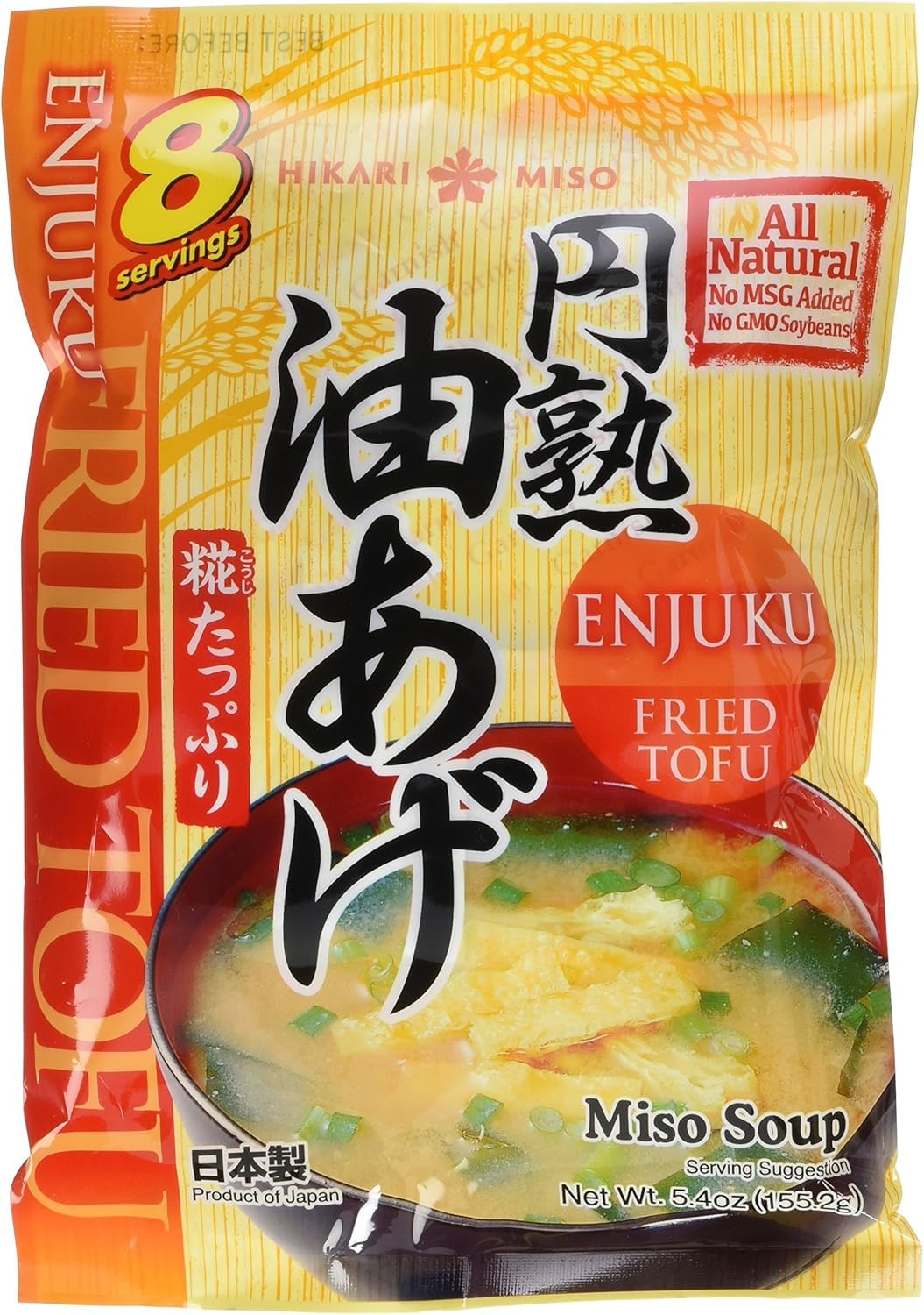Hikari Miso Instant Miso Soup, Fried Tofu, 5.14 Ounce