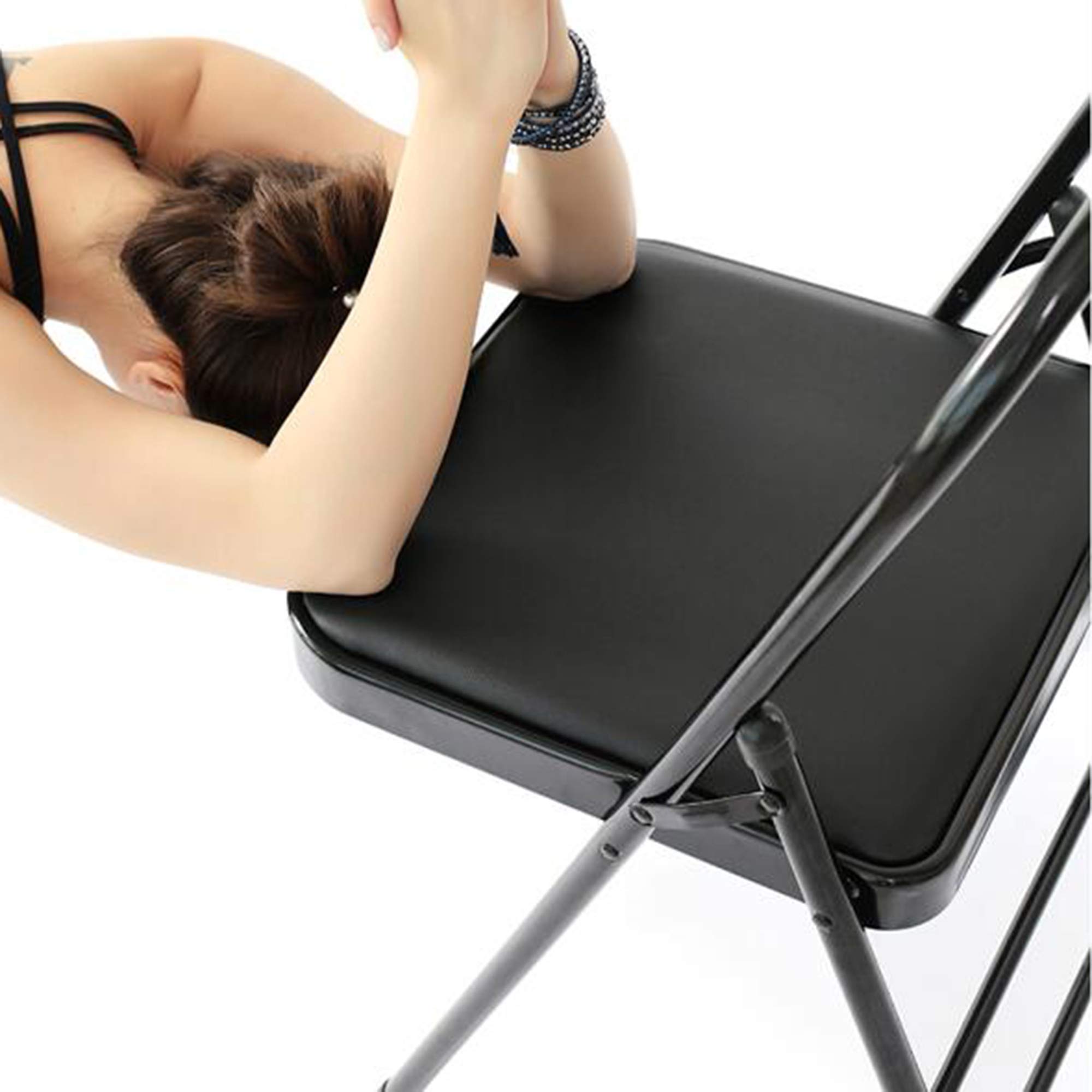 Sedia Da Yoga Pieghevole Iyengar - Con Cintura, Per Correzione Posturale, Casa E Palestra - Foto 12