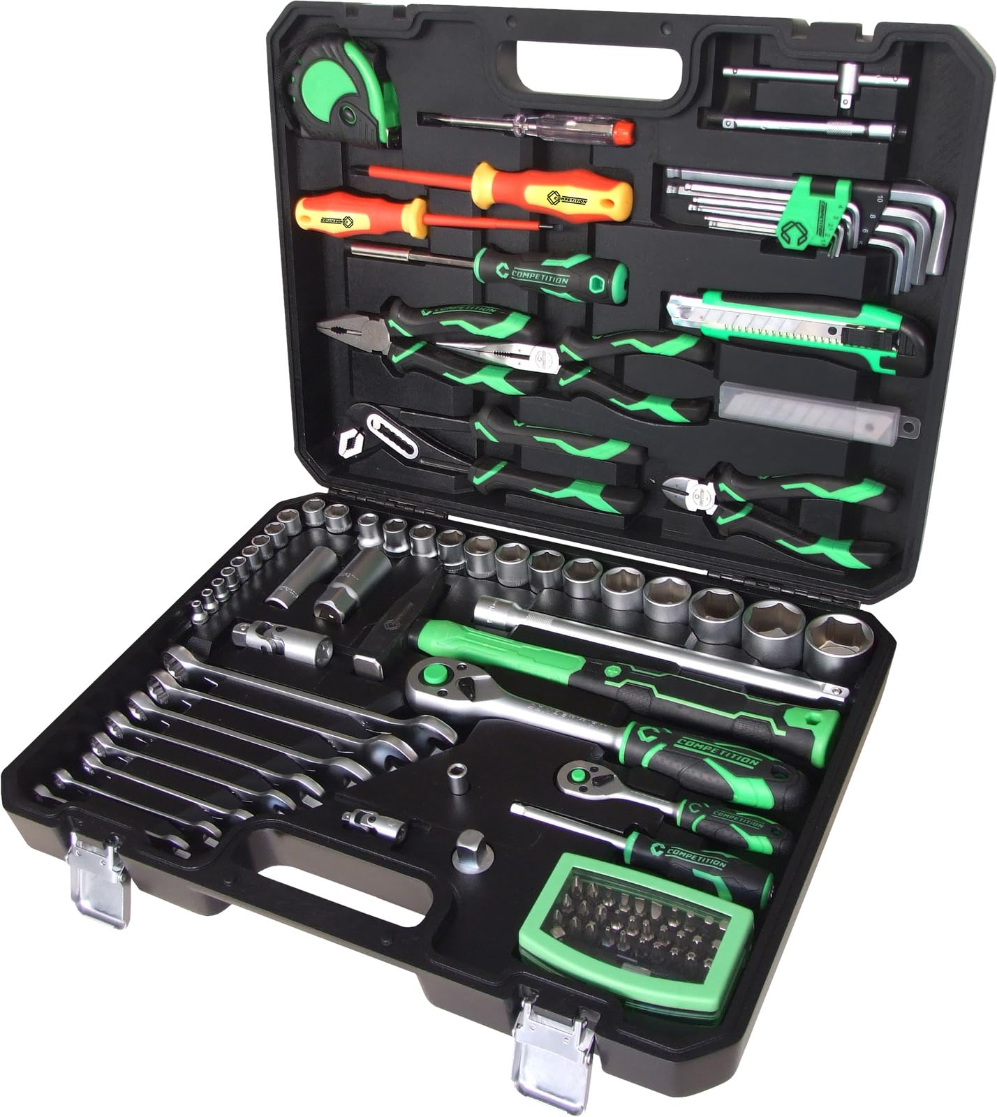 COMPETITION 512.0107 1/4"+1/2" Universal-Werkzeug -Satz, 106-tlg (Powered by KS TOOLS)