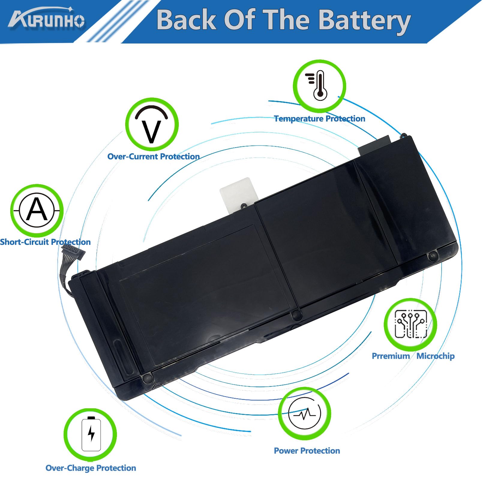 Amazon.com: AURUNHO A1383 95Wh Laptop Battery Replacement for