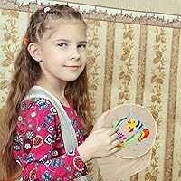 Vista 5 de Caydo Anillo de aro de bordado de 12 pulgadas para costura práctica