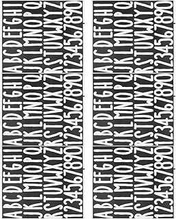 NUOBESTY Alphabet Decals 6 Sheets Mailbox Alphabet Letter Stickers Self Adhesive Large Letter Stickers Decals for DIY Mailbox Door Sign Letter Alphabet Sticker