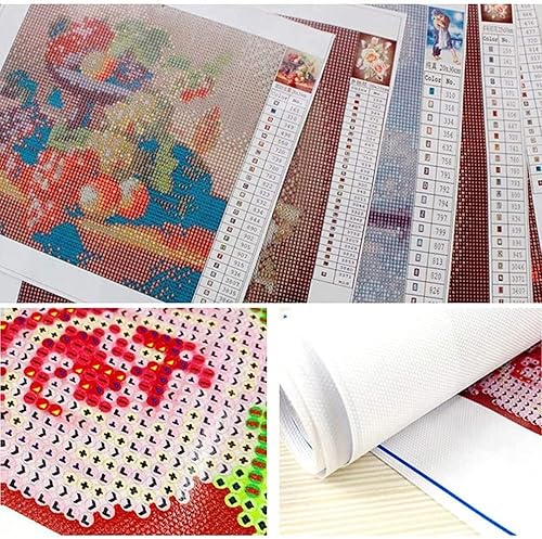 Miniatura 3 de Pintura de diamante 5D para bricolaje, gato colorido, luna, pinturas artísticas, pintura de diamantes por números, regalo para adultos y niños,