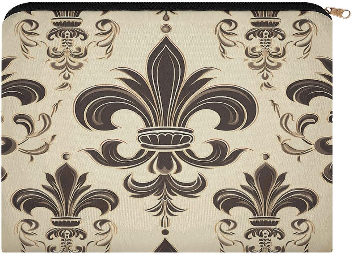 Fleur-de-Lis And Coat Arms Knight Makeup Bag Toiletry Bag Cosmetic Bag