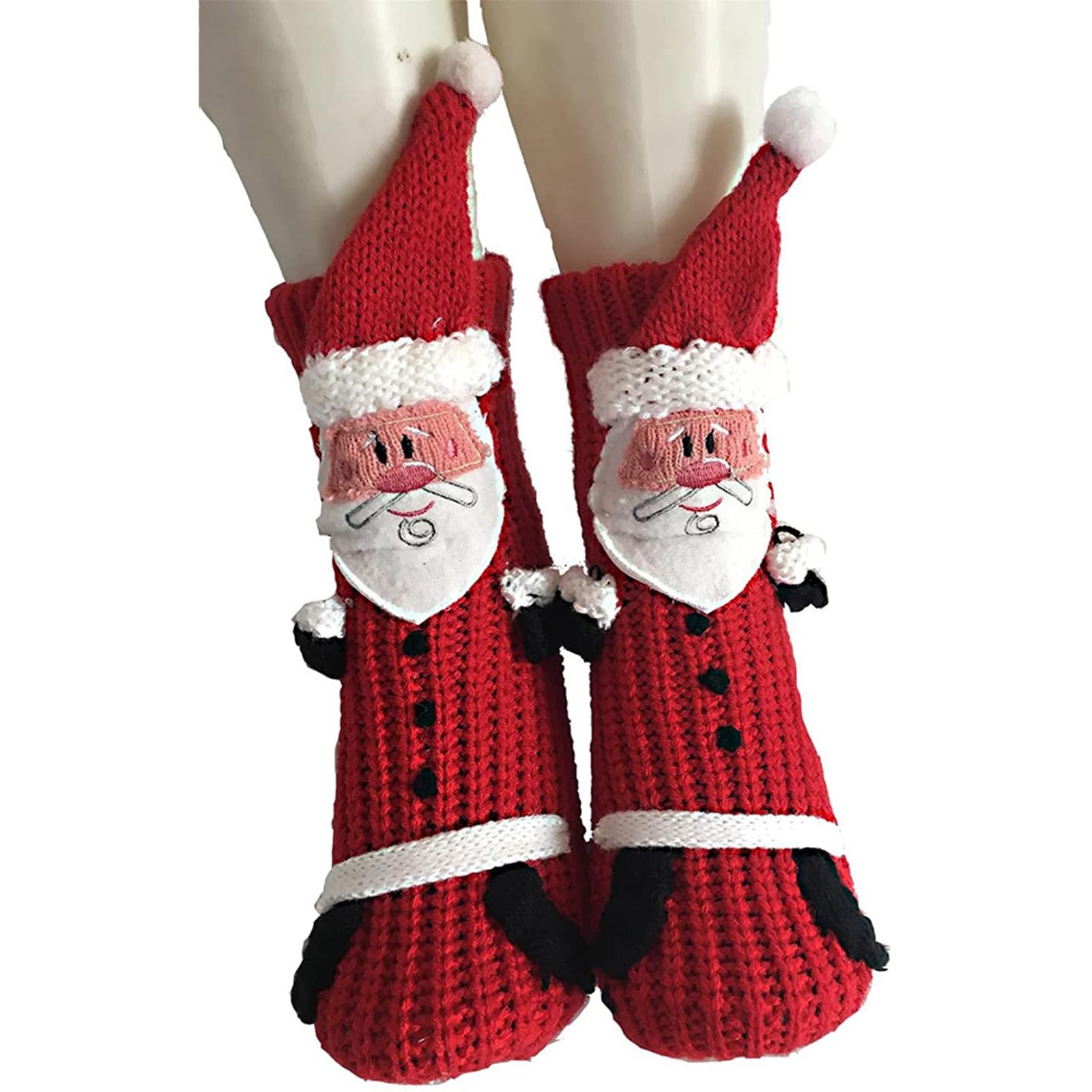 Limtula Cotton Stockings Knitted Anti Slip Winter Socks for Christmas Decoration Men Women Kids Cotton Bags
