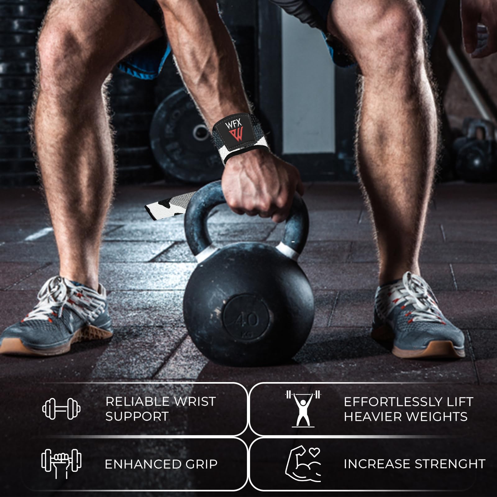 VSL Sangles D'haltérophilie Rembourrées En Néoprène 100 % Coton Pour Haltérophilie, Crossfit, Musculation, Haltérophilie, Noir