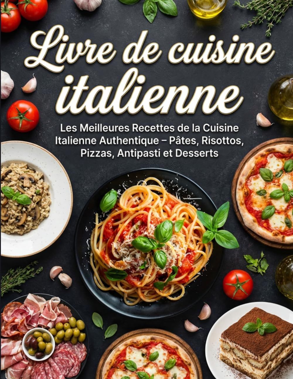 Livre de cuisine italienne: Les meilleures recettes de la cuisine italienne authentique – Pâtes, risottos, pizzas, antipasti et desserts