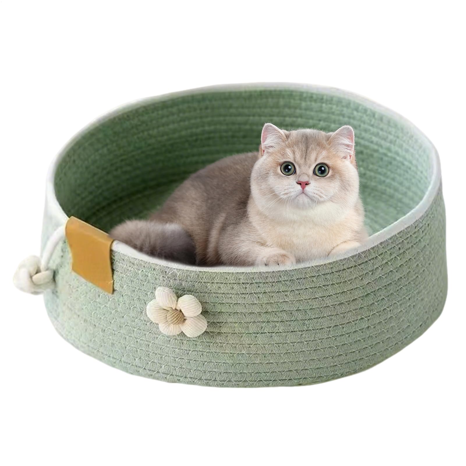 Nid pour chat rond d'intérieur maison de sommeil et canapé griffoir taille S