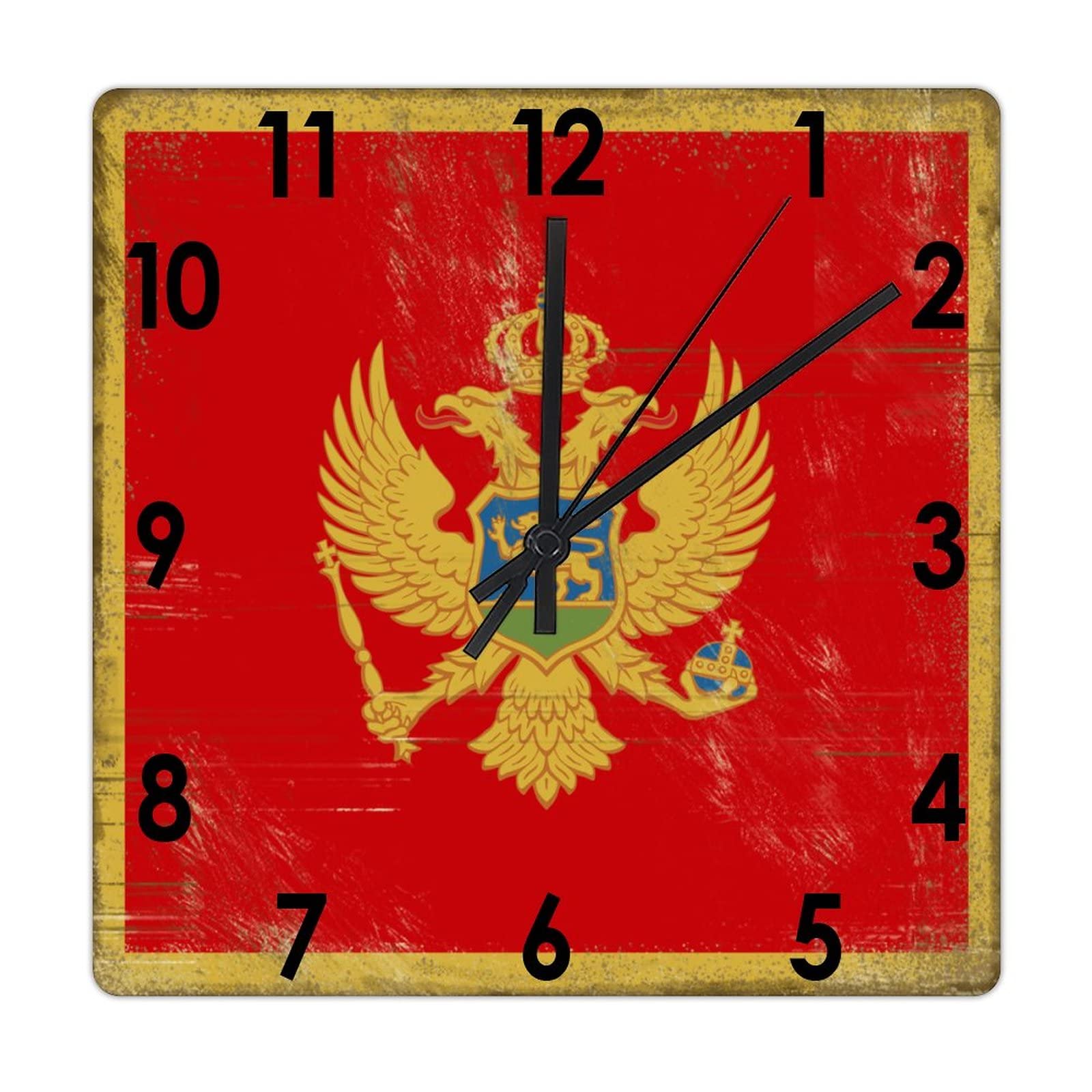 Horloge rétro pour restaurant et salon familial en bois du Monténégro