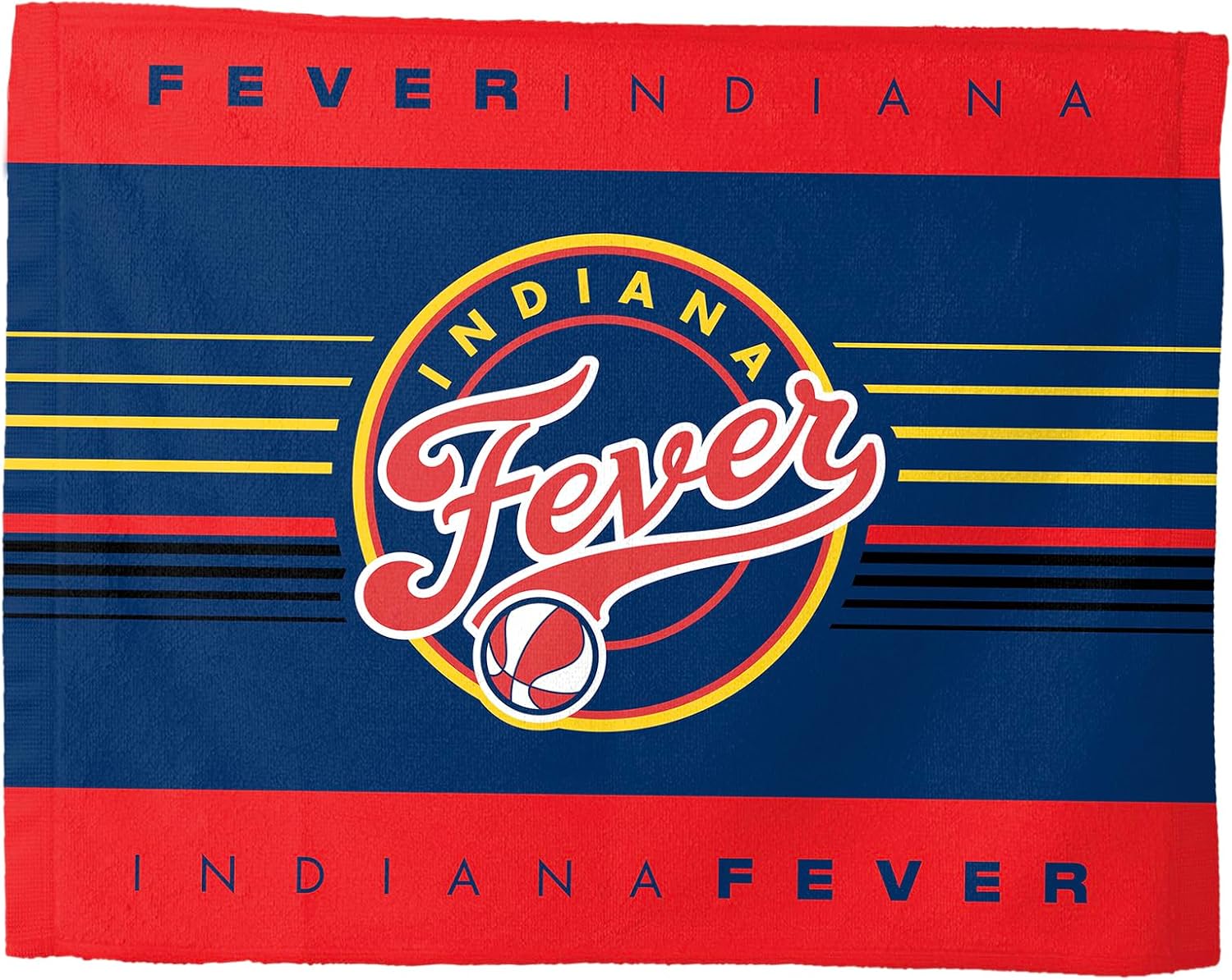 Northwest WNBA Indiana Fever Roaring Rally Towel, Lightweight Fan Gear, Wave Ready Stadium Sideline Accessory, 15 x 18 Inch