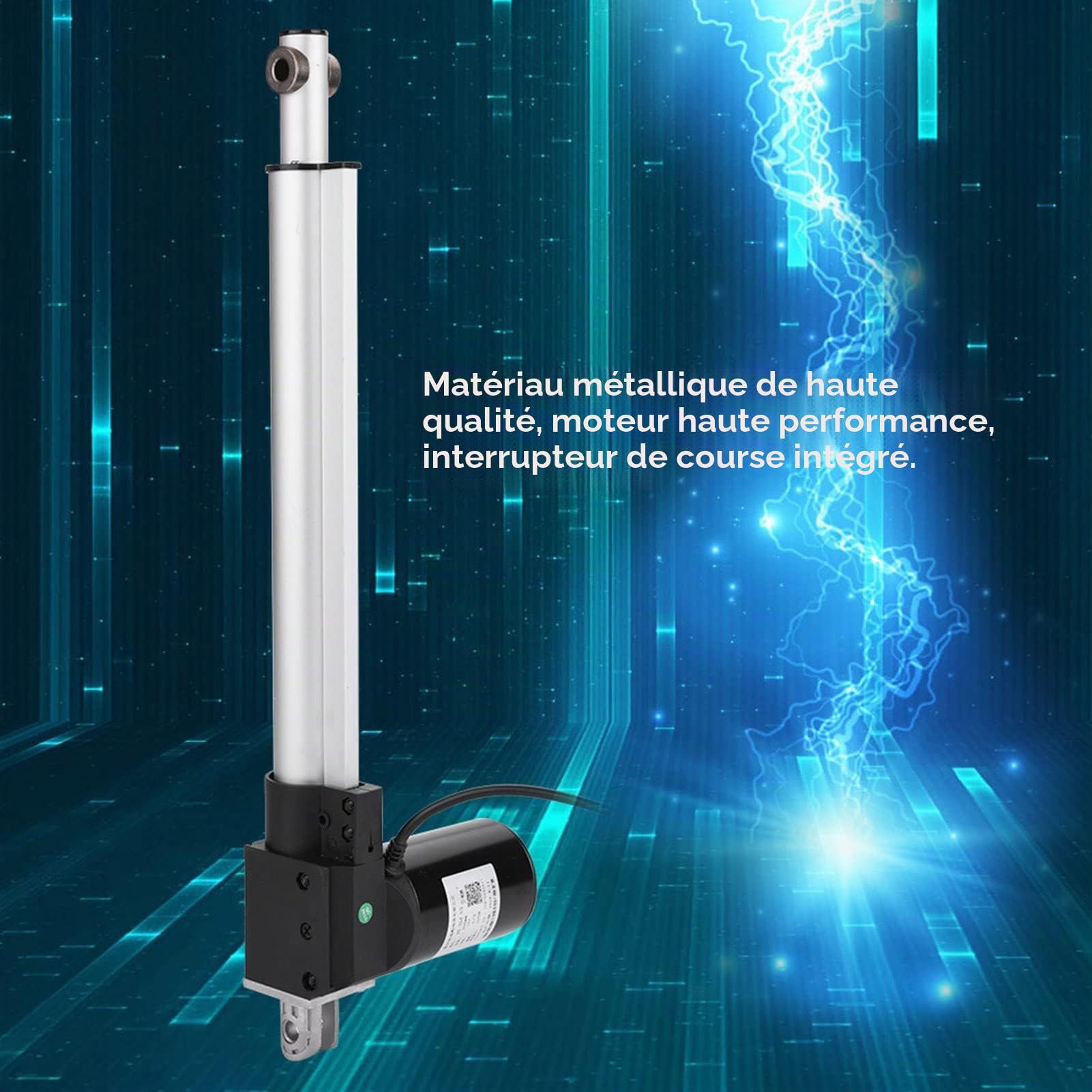 Moteur Electrique 12v, Actionneur linéaire de Course d'ascenseur 6000N DC 18V, Eco Worthy Actionneur Lineaire pour Voiture Bateau Médicale