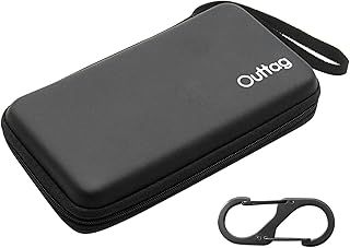 Outtag モバイルバッテリー ケース デジタルバッグ 収納ケース 小物入れ ポータブル機器ケース 収納ポーチ 防水 耐衝撃保護 クリップ付き 多機能 出張 旅行用 バッテリ・ケーブル類・充電器・SDカード・イヤホンなどスッキリ収納