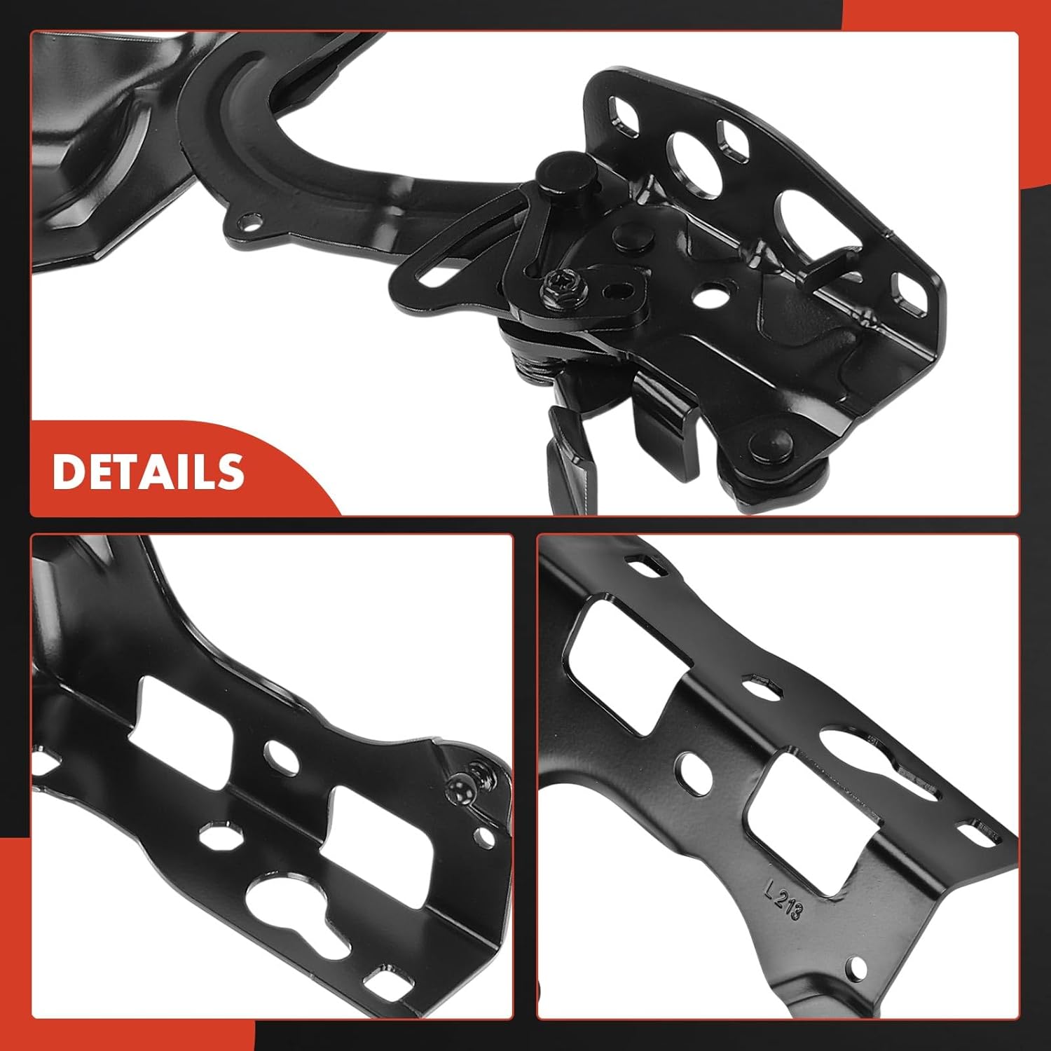 A-Premium Front Driver Hood Hinge Compatible with Mercedes-Benz E300 1995-1999 2017-2019, E350 2020-2023, E400, E450, E43 E53 E63 AMG S, CLS450, CLS53 AMG, Front Left Hood Hinge