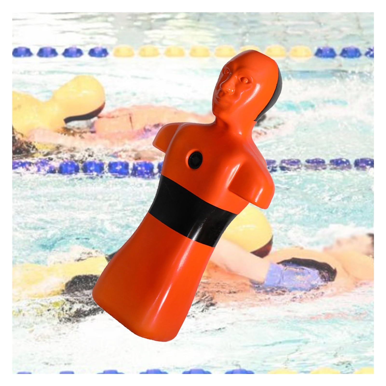 Chupete de entrenamiento de rescate acuático, no requiere montaje, para simulación de emergencia en escuelas, piscinas, playas