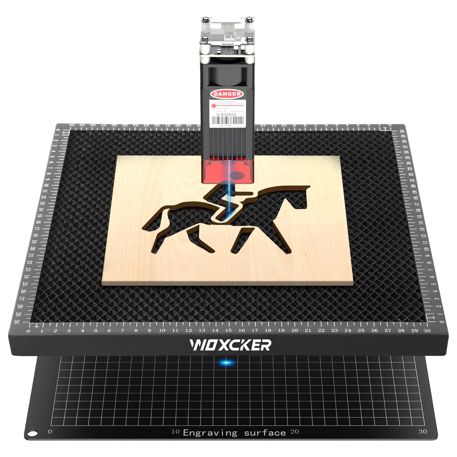 Honeycomb Work Table Desk Protector, Honeycomb Bed 330 x 330 mm Working Area, Honeycomb Panel with Metal Tray, for All Models of Engravers and Cutters, CNC Cutters, Engraving Machine