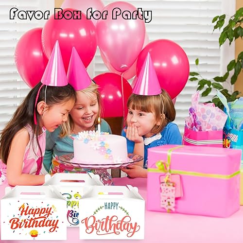Miniatura 6 de Unarty Cajas grandes a dos aguas, 30 cajas de cartón blanco de 9 x 6 x 6 pulgadas para regalo, cajas de recuerdo de fiesta para bodas, baby shower,