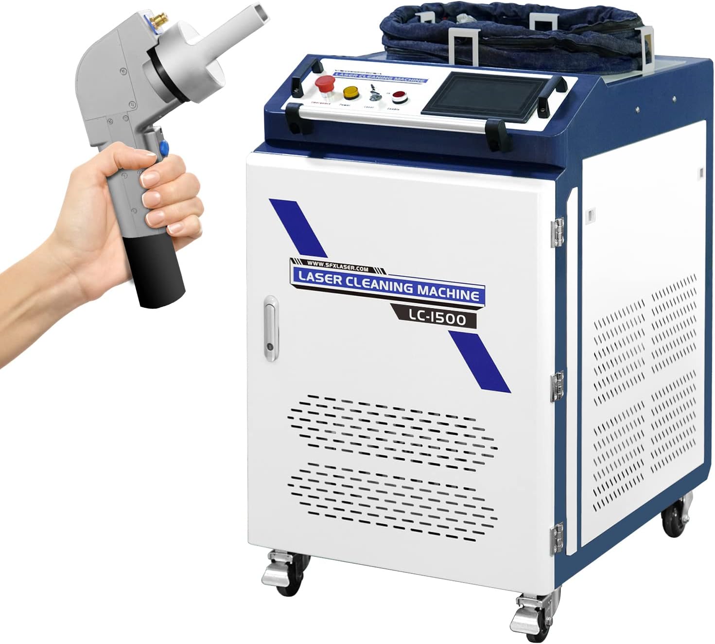 SFX 1500W Hand Held Laser Rust Remover Gun for Metal Continuous Handheld Fiber Laser Cleaning