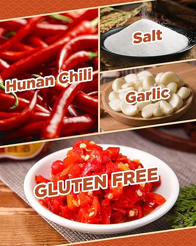 Miniatura 2 de Bohong - Pimientos conservados para alimentos salsa de chile calienteaceite de chile con sabor salado picante y crujiente hecho con pimienta Hunan y