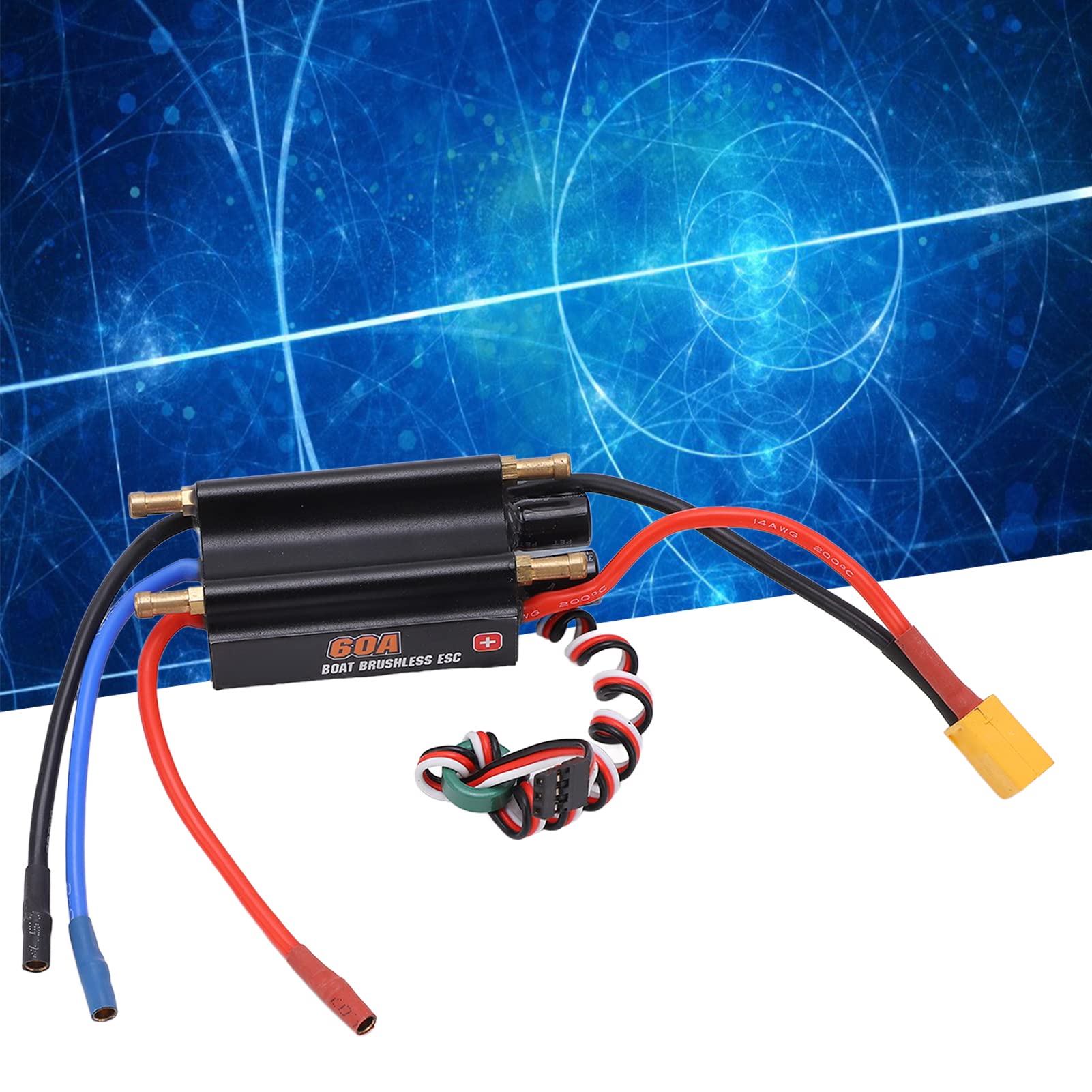 60A Geborstelde ESC, Elektronische Snelheidsregelaar voor RC-auto's en
