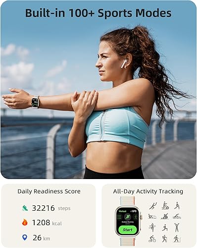 Miniatura 5 de Parsonver Reloj inteligente con GPS integrado para mujeres y hombres con llamadas Bluetooth, rastreador de actividad física con GPS, más de 100