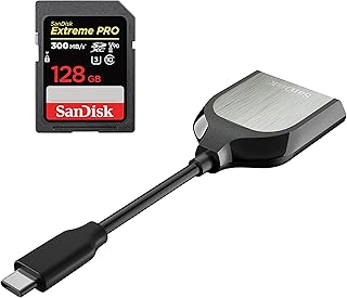 SanDisk 128GB Extreme PRO SDXC UHS-II Memory Card + SanDisk Extreme PRO SD UHS-II USB-C Reader