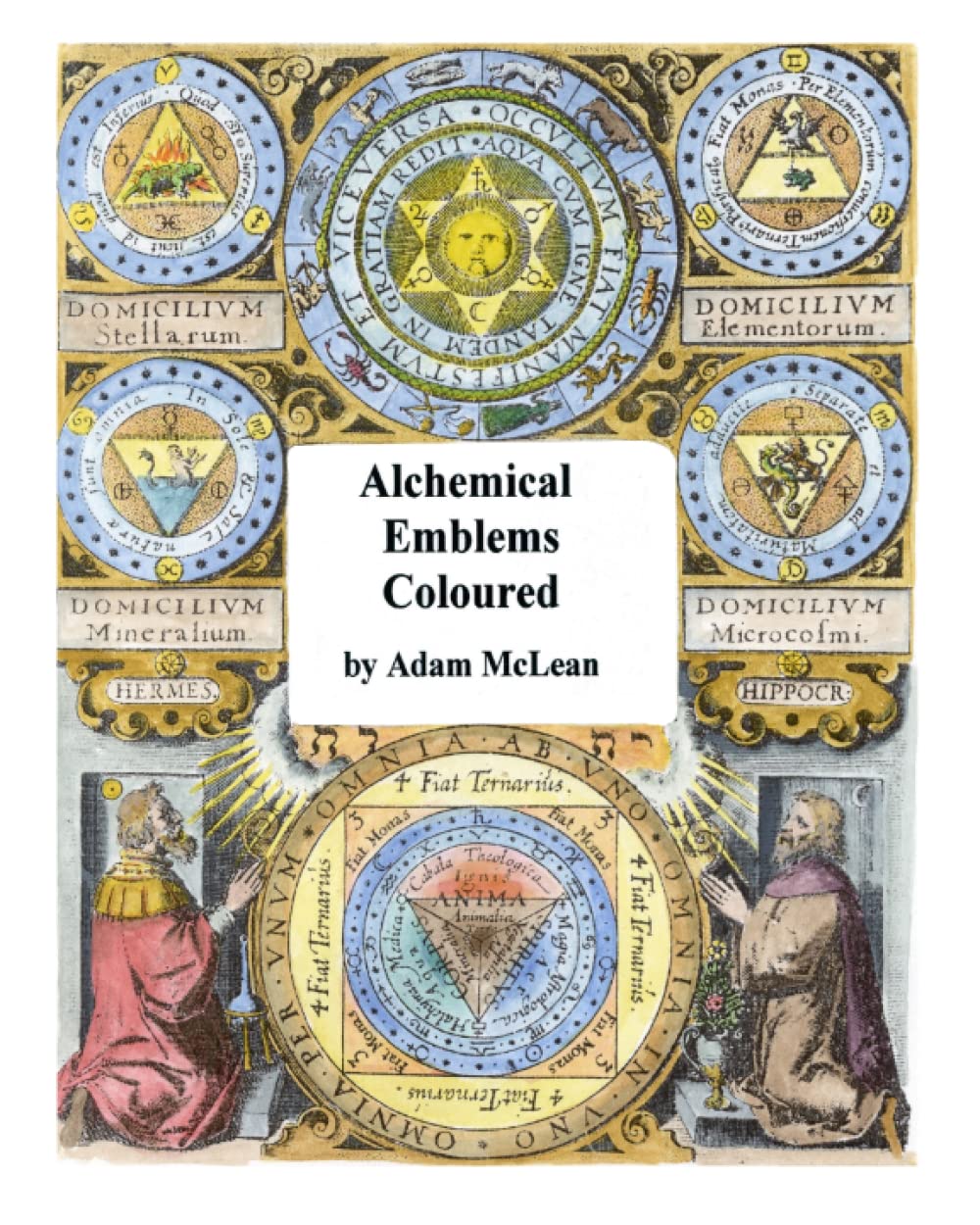 Alchemical Emblems Coloured (Esoteric symbolism)