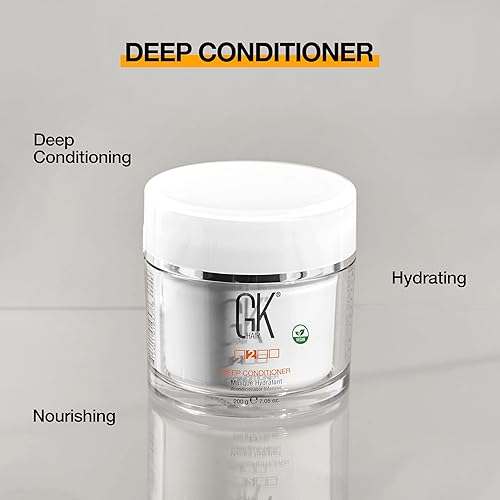 Miniatura 6 de GK HAIR Global Keratin Deep Conditioner Masque Paquete de 2 (7.05 fl oz7.05 oz) Máscara de tratamiento de reparación hidratante intensa para