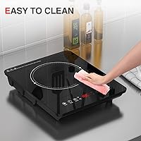 Vista 7 de Placa de inducción, estufa eléctrica de 30 pulgadas con 5 quemadores, incluyendo 2 elementos de puente, estufa integrada de 240 V, 9 niveles