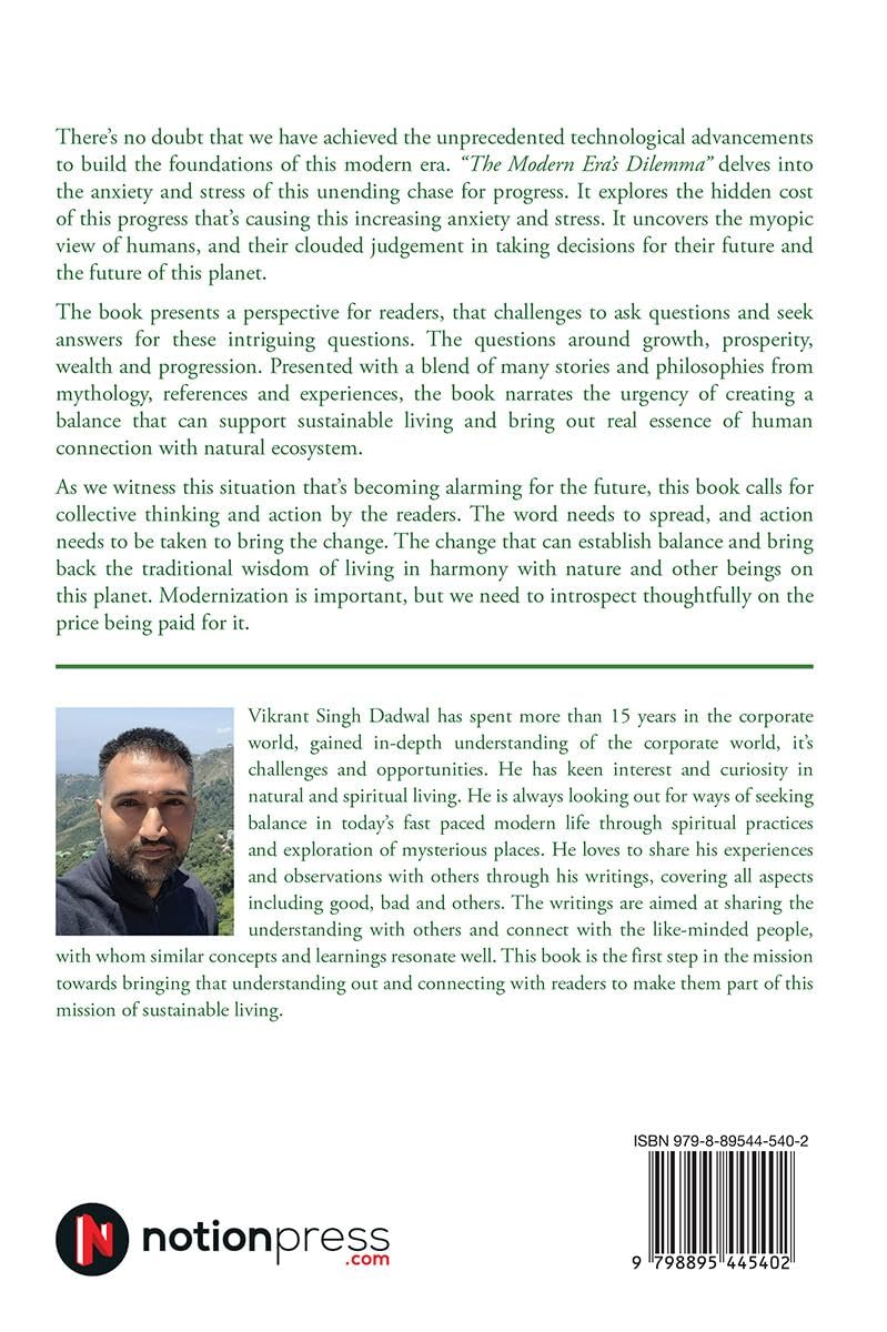 The Modern Era's Dilemma : Journey from False Progress to Spiritual Retreat 1