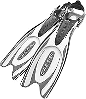 Vista 7 de Cressi Aletas de buceo con talón abierto para adultos, potentes y eficientes Frog Plus: fabricadas en Italia