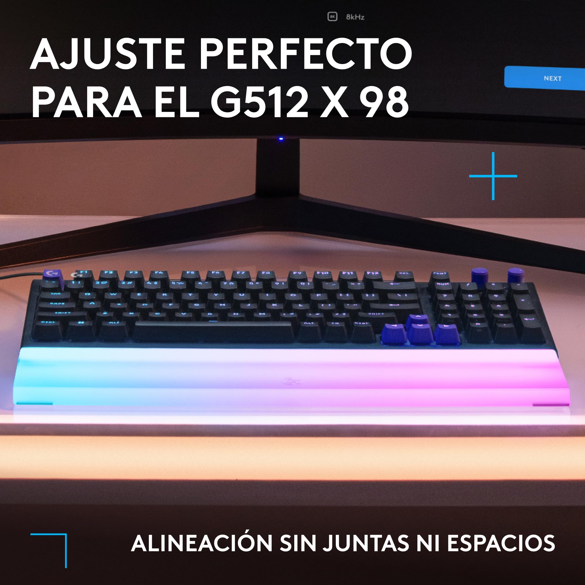 Logitech G G512 X PALM REST 98, reposamanos acrílico