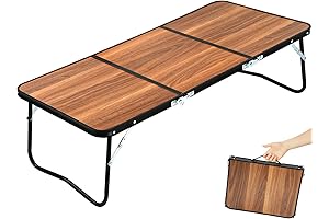 3-Fold Lightweight Folding Camping Table for Outdoor, Travel