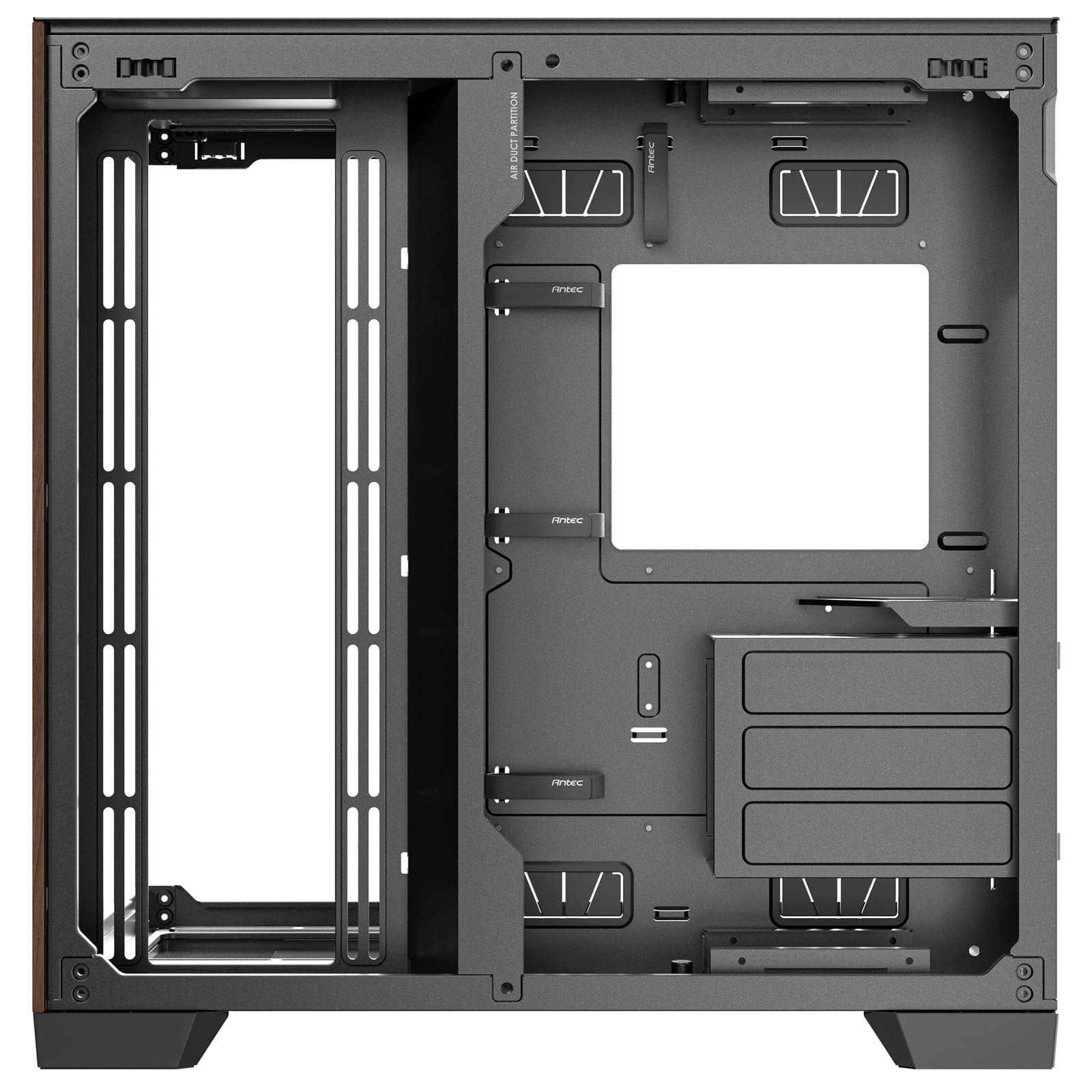 Antec C8 Midi-Tower, Tempered Glass - wood