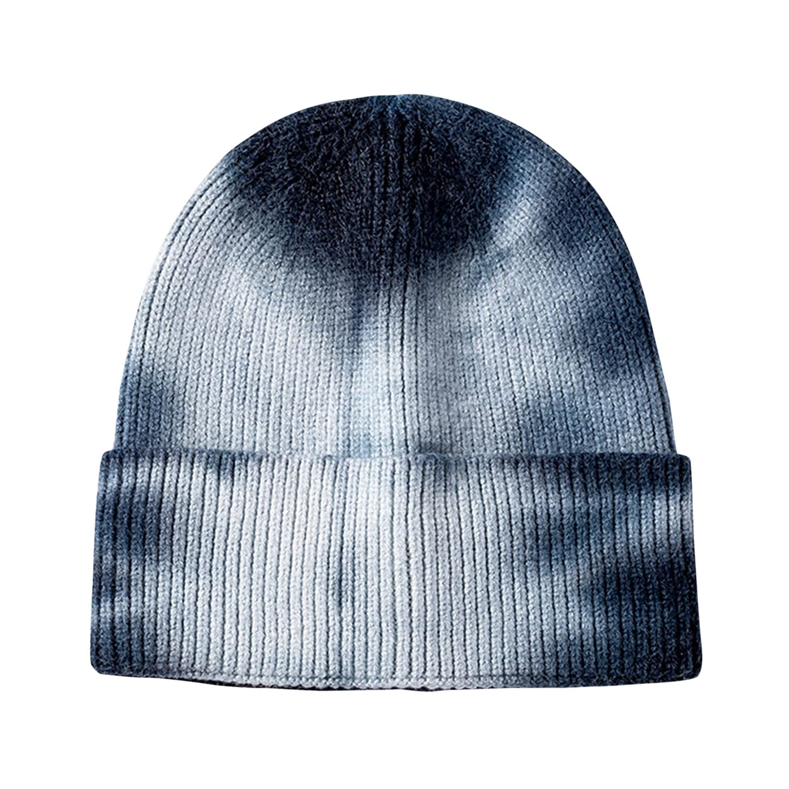 Czapka beanie, czapka męska, damska, zimowa czapka z dzianiny, ciepła, miękka, zimowa, z dżerseju, elastyczna czapka do biegania, na kemping, prezent dla mężczyzn i kobiet, jasnoniebieski, jeden rozmiar