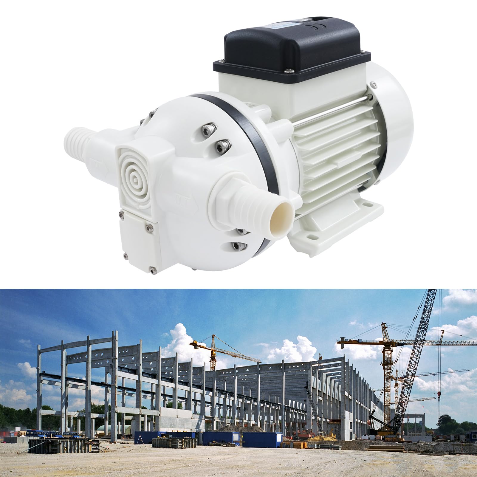 Elektryczna pompa membranowa 330 W – pompa wodna o wysokości tłoczenia 40 l/min i moc ssania do ogrodu, nawadniania i basenu